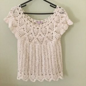 Calypso St Barth crocheted top BoHo festival